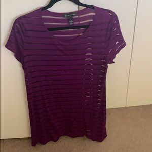 INC purple blouse